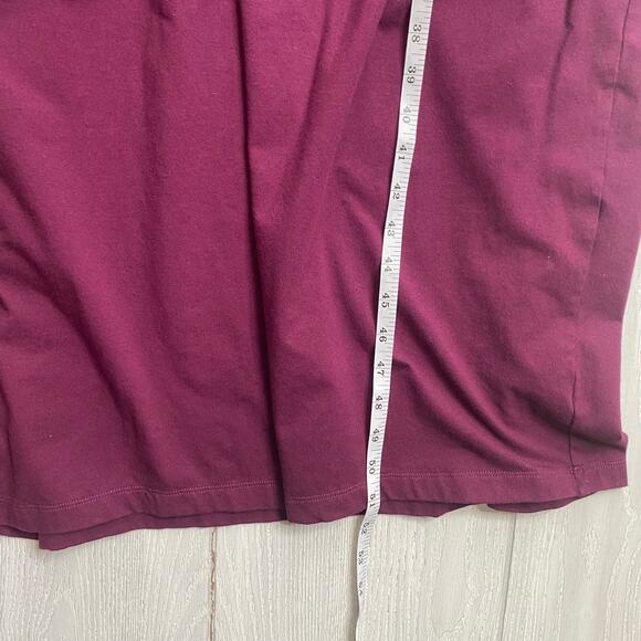 Tonlé Women's Plum Purple Stretch Midi Long Sleeve Dress Size Large - Picture 6 of 12